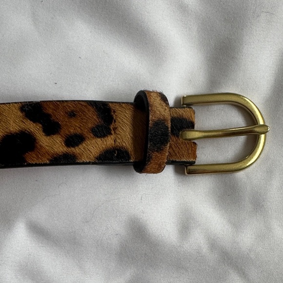 J Crew Calf Hair Belt in Leopard - Picture 4 of 8